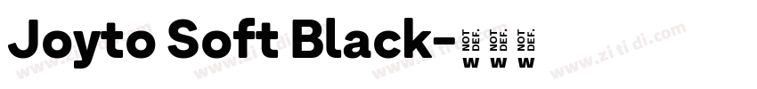 Joyto Soft Black字体转换
